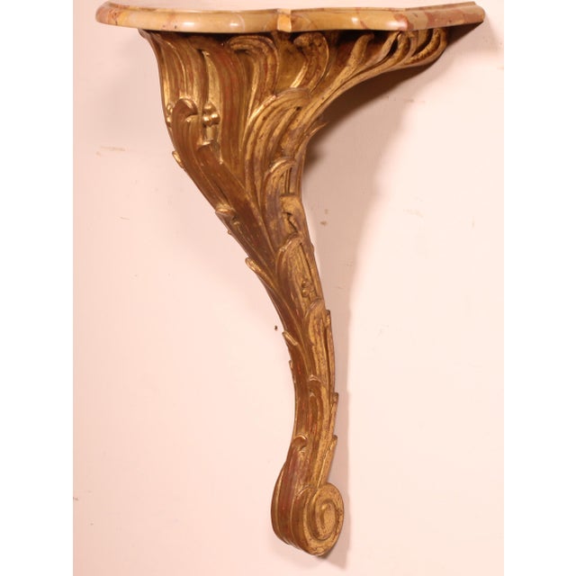 Small Louis XV Marble Consoles, 19th Century, Set of 2 For Sale - Image 10 of 13