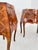 Pair of Italian Bombe Commodini W Geometric Marquetry and Brass Hardware, 1950s For Sale - Image 11 of 16