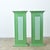 French Early 20th Century Pair of French Narrow Painted Paneled Pedestals For Sale - Image 3 of 11