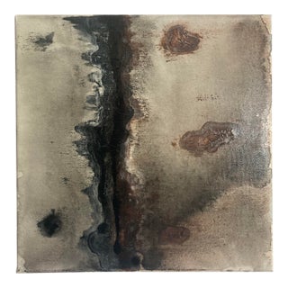 Original Abstract Black and Brown Painting For Sale