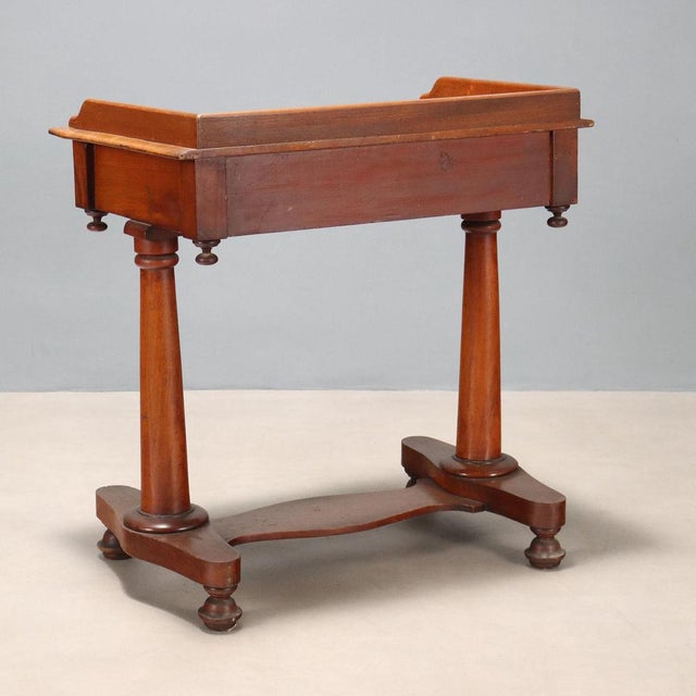 Brown Small Mahogany Writing Desk For Sale - Image 8 of 9