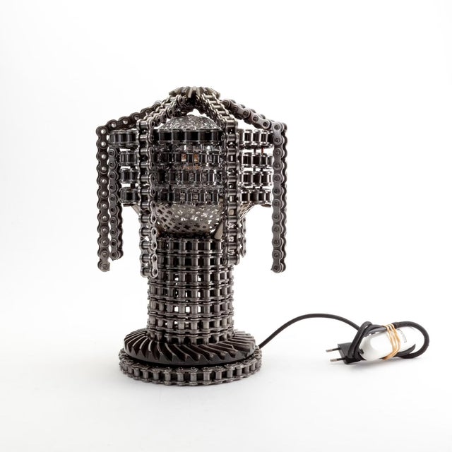 Metal Chain Table Lamp, Sweden, 2000s For Sale - Image 6 of 6