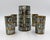 Exceptional 1950s Mexican Modernist pitcher and tumbler set by Alfredo Villasana, designed and handcrafted in Taxco,...