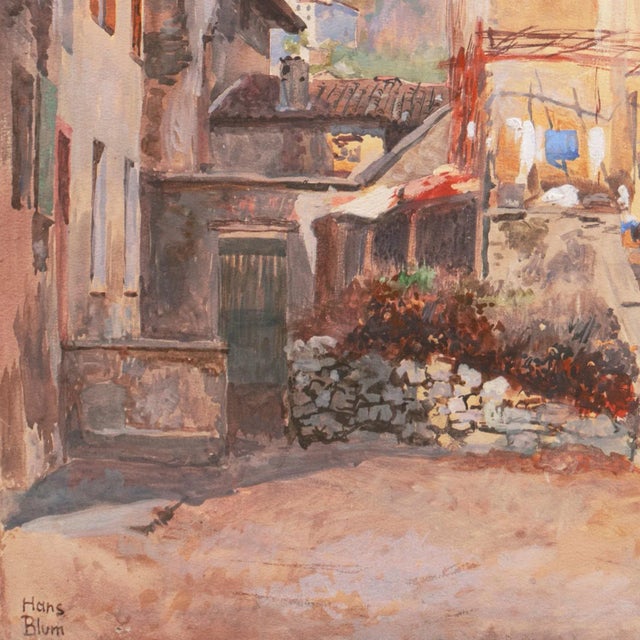 'Alpine Landscape in Piedmont' by Hans Blum, Munich School Professor For Sale In Monterey, CA - Image 6 of 10