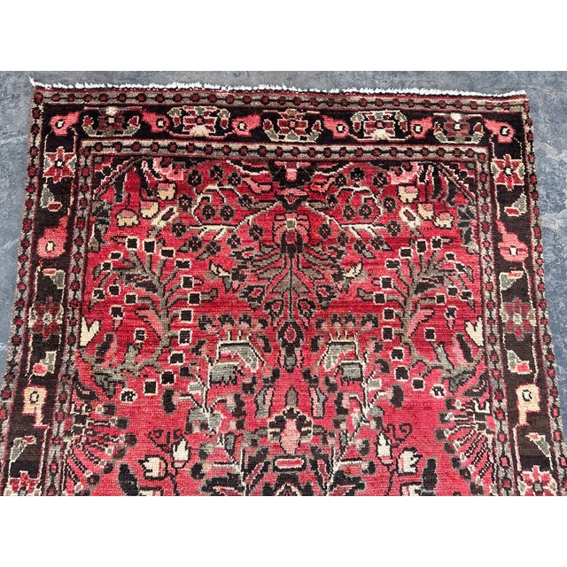 Vintage Caucasian Style Tribal Hand Knotted Runner Rug For Sale - Image 6 of 8