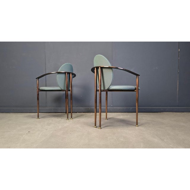 1980s Postmodern Dining Chairs from Belgochrom, 1980s, Set of 6 For Sale - Image 5 of 13