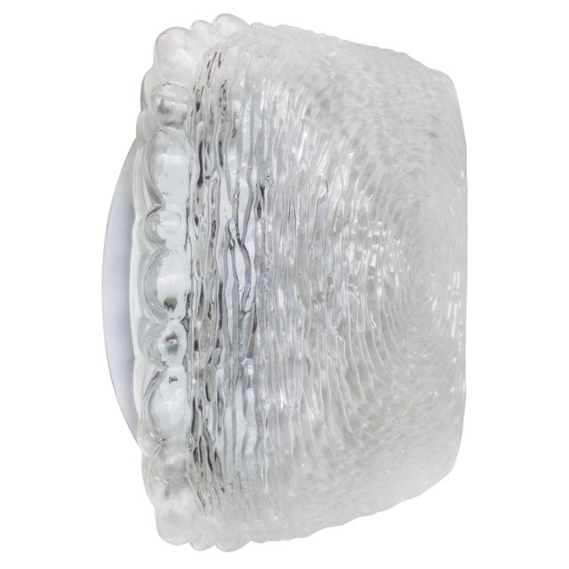 Mid-Century Modern Clear Glass Ceiling Lamp by Helena Tynell for Glashütte Limburg For Sale - Image 11 of 11