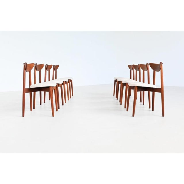Randers Møbelfabrik Dining Chairs in Teak by Harry Østergaard for Randers Møbelfabrik, Denmark, 1960s, Set of 8 For Sale - Image 4 of 18