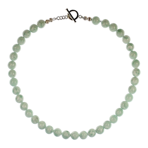 Ajd 18 Inch Soft Green Peruvian Angelite Necklace