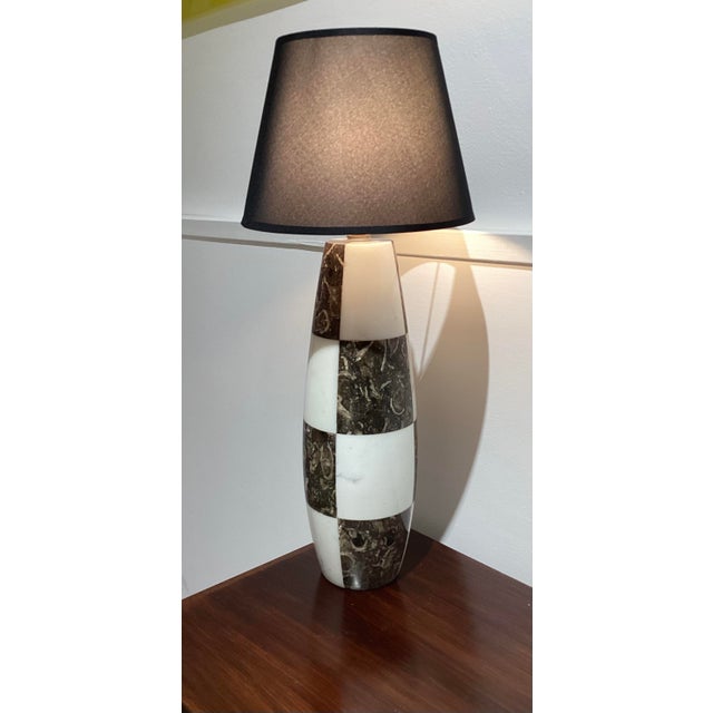Marble Lamp in the style of Angelo Mangiarotti, 1970s For Sale - Image 11 of 11