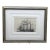 Vintage 20th Century Black and White Sailboat Print Framed For Sale