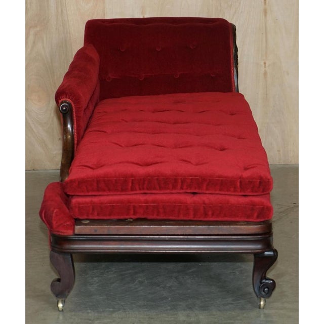 Antique William IV Hardwood Chesterfield Chaise Lounge, 1830 For Sale - Image 13 of 18