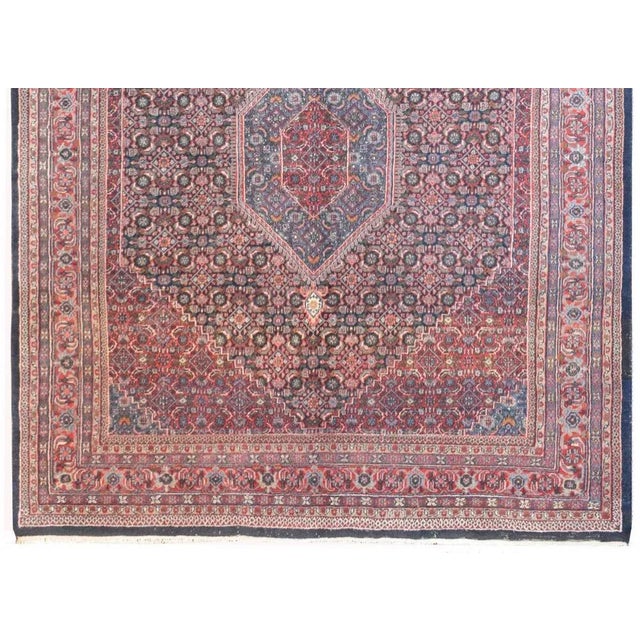 Sand Vintage Indian Bidhar Rug For Sale - Image 8 of 12