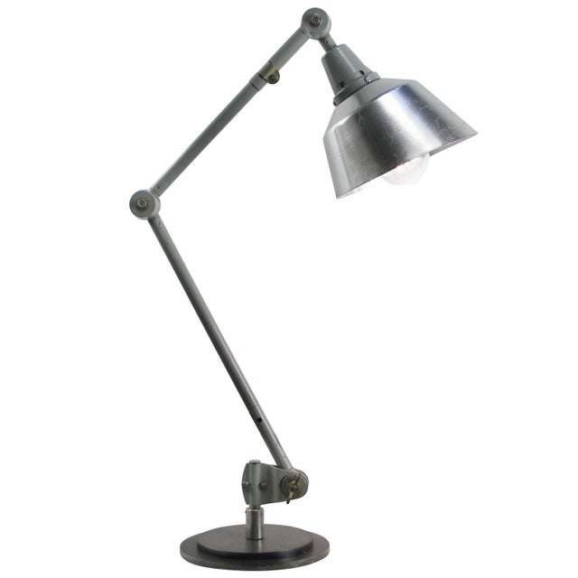 Metal Vintage Industrial Metal Desk Light by Curt Fischer for Midgard For Sale - Image 7 of 7