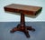 Antique William IV Folding Pedestal Card Table, 1830s For Sale - Image 3 of 18