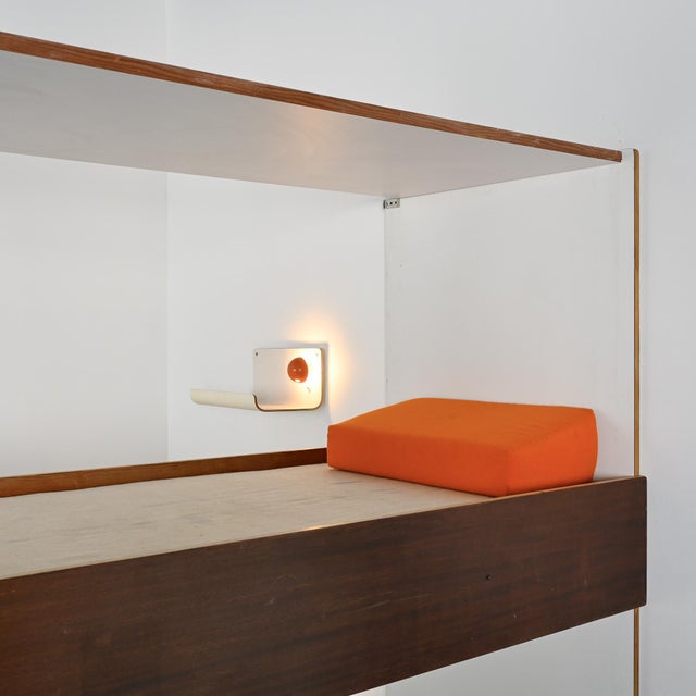 Bunk bed designed by Pierre Guariche in the late 1960s as part of the furnishings he developed for apartments in the La...