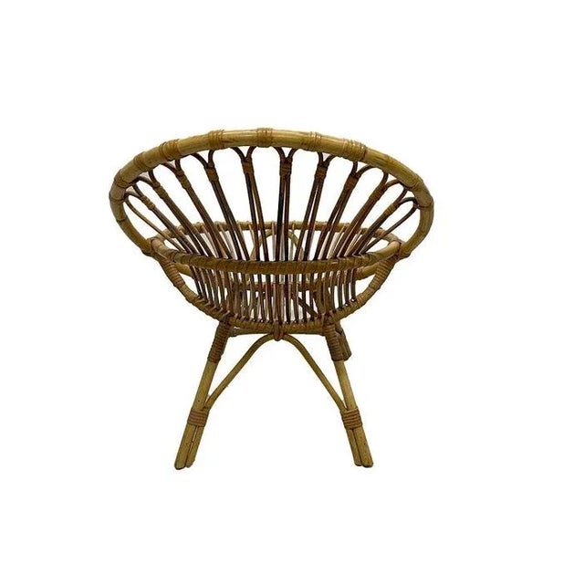 Rattan Children's Chair and Bookshelf, 1960s, Set of 2 For Sale - Image 8 of 10