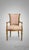 Blush Set of 8 Karges Louis XVI–Style Dining Chairs in Scalamandre Fabric (2 Arm, 6 Side) For Sale - Image 8 of 18