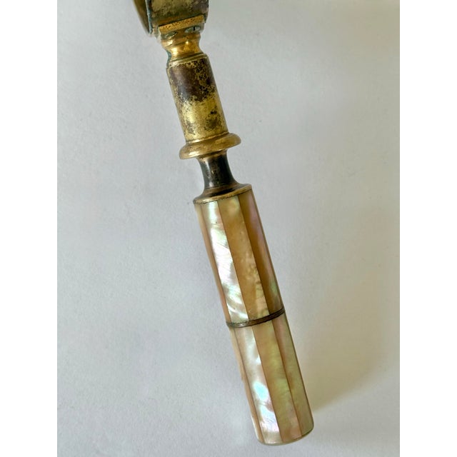 Vintage Mother of Pearl Magnifying Glass For Sale - Image 10 of 11