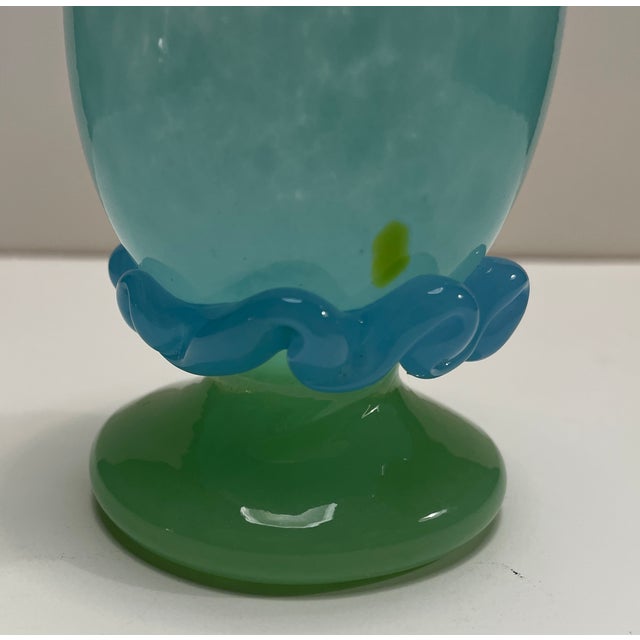 Contemporary 1990s Art Glass Flower Vase by Arien For Sale - Image 3 of 5