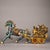 Traditional Vintage Cloisonne Enamel Horse & Cart Figure – 15.7" Gilt Wealth Sculpture For Sale - Image 3 of 9