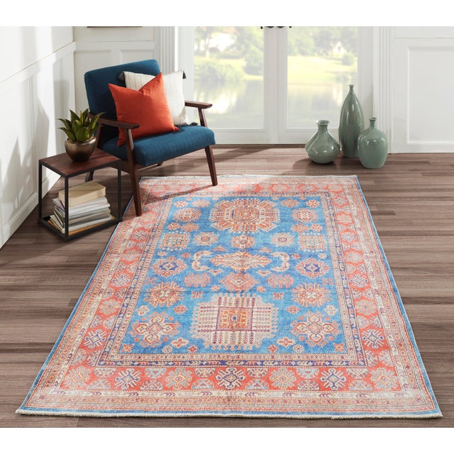 Momeni Chandler Sali Blue 7'6" X 9'6" Area Rug For Sale In Atlanta - Image 6 of 7