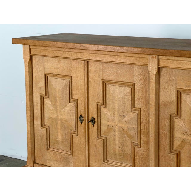 Vintage Danish Oak Sideboard by Henning Kjærnulf, 1960s For Sale - Image 15 of 17