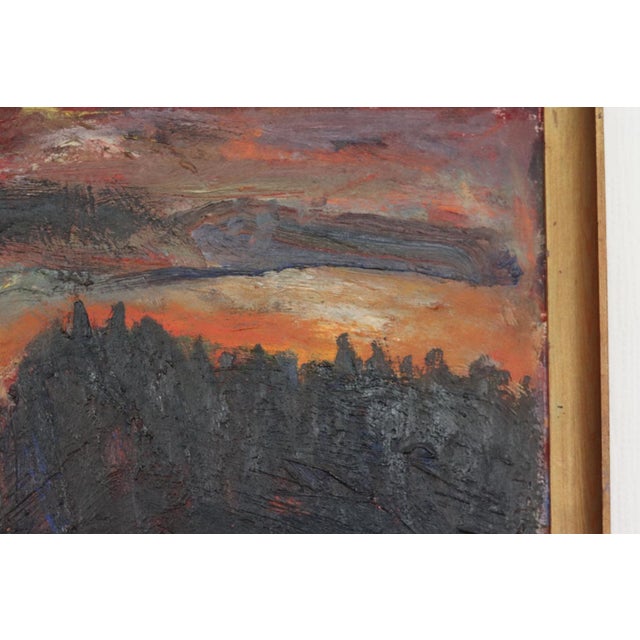K. Ragnar, Sunset, 1950s, Oil on Panel, Framed For Sale - Image 14 of 18
