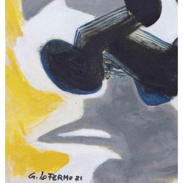 Black Painting is an original artwork realized by Giorgio Lo Fermo (b. 1947) in 2021. Original Oil Painting on canvas....
