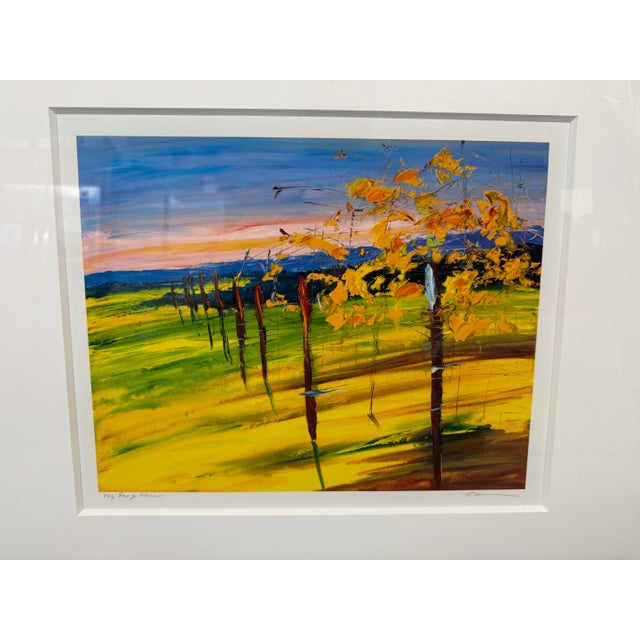White Ann Rea Very End of Vines Artwork, Signed For Sale - Image 8 of 12