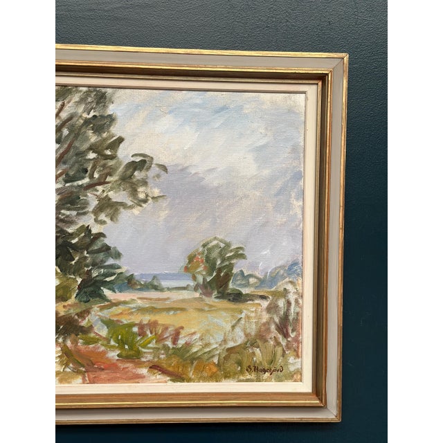 Sigurd Hagegård, Landscape, 1960s, Oil on Canvas, Framed For Sale - Image 6 of 12