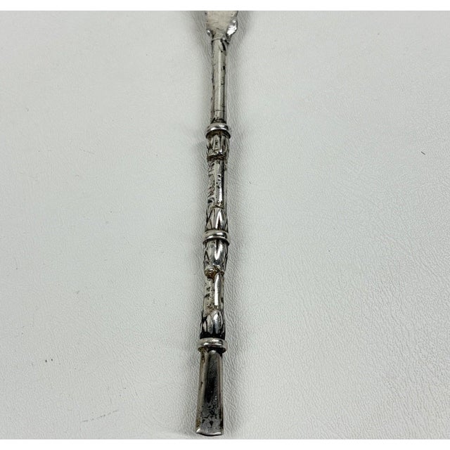 Folk Art Antique South American 800 Silver & Hand-Chiseled Calabash Yerba Mate Set For Sale - Image 3 of 12