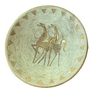 1950s Fratelli Fanciullacci Horses Bowl Imported by Elbee For Sale