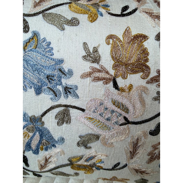 Anke Drechsel Pair of Anke Drechsel Floral Pillows For Sale - Image 4 of 4