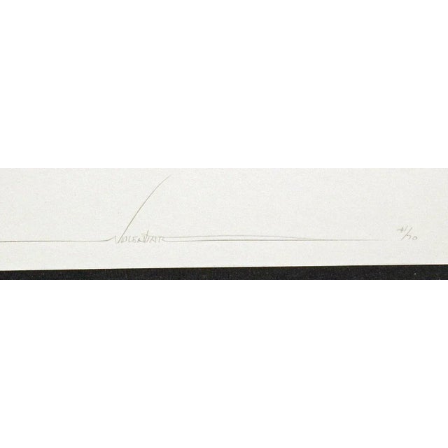 Valentine "Deja Vu" Signed Numbered Serigraph Landscape For Sale - Image 4 of 4