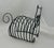 1950s 1950's Vintage Wire Figural Black Cat Magazine Holder For Sale - Image 5 of 8