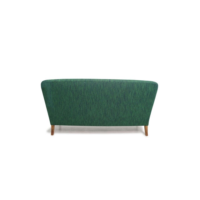 Attributed to Ludvig Pontoppidan Danish Cabinetmaker Wool Sofa, Circa 1940 For Sale - Image 10 of 13