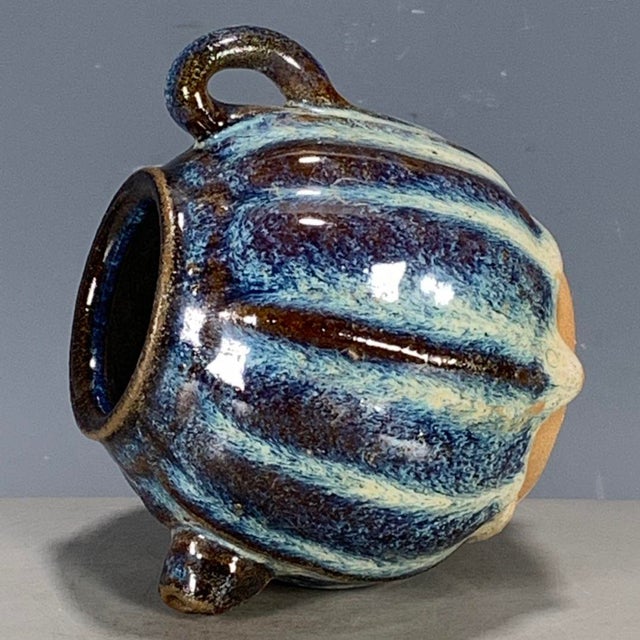 Chinese Late 20th Century Chinese Jun Ware Style Flambe Glaze Porcelain Small Jug / Pitcher For Sale - Image 3 of 9