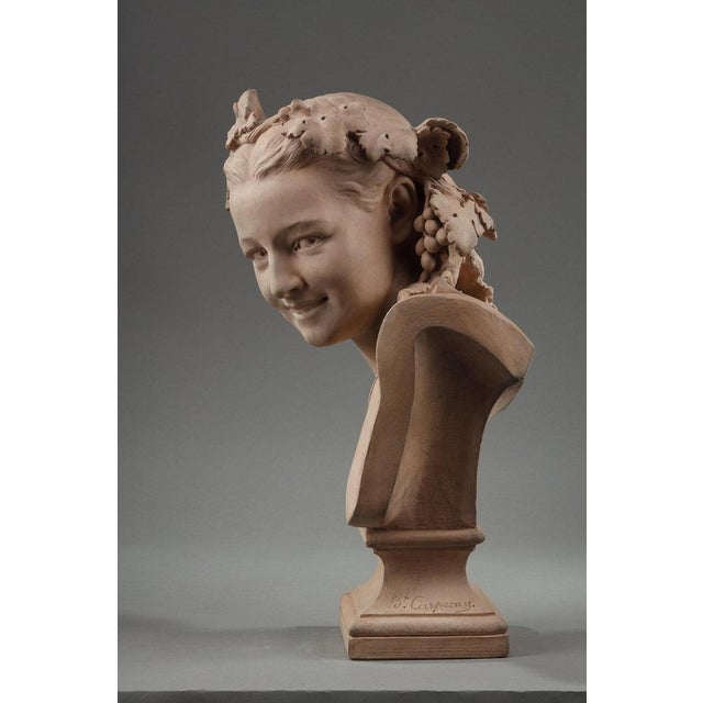 Jean-Baptiste Carpeaux, Bust Sculpture, 1870, Terracotta For Sale - Image 6 of 18
