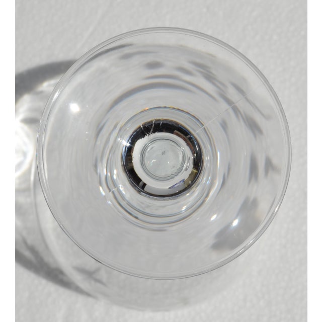 Glass 1930s Art Deco Flemington Cut Glass Champagne Coupe Hand-Cut Daisy Floral Designs For Sale - Image 7 of 13
