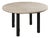 Table in Fossil Stone and Metal Frame, Belgium For Sale