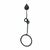 Hand-Forged Wrought Iron Towel Ring (Botanical Leaf Motif) Statement Bathroom Hardware For Sale - Image 6 of 6