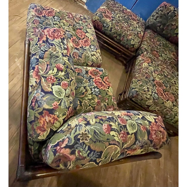 Wood Mid 20th Century Ficks Reed Bamboo Rattan Modular Sectional Corner Chairs Chaise Couch Set For Sale - Image 7 of 12