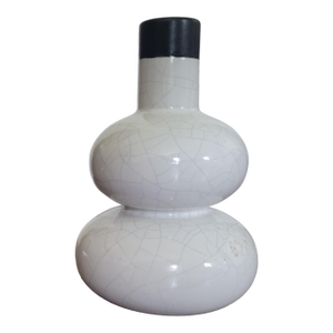Crackle Finish Double Gourd Vase