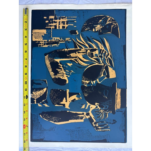 Abstract 1970s Laszlo Konstantin: Day and Nicht, Offset Calendar Poster, March For Sale - Image 3 of 4