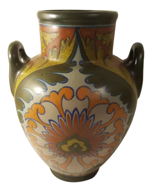 Antique Gouda 2 Handled Jug