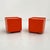Orange Dime Side Table on Wheels by Marcello Siard for Longato, 1970s, in Good conditions. Designed 1960 to 1969 This...