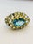 Bochic "Orient" Natural AquaMarine & Blue Topaz Ring Set In 18K Gold Plating For Sale - Image 10 of 10