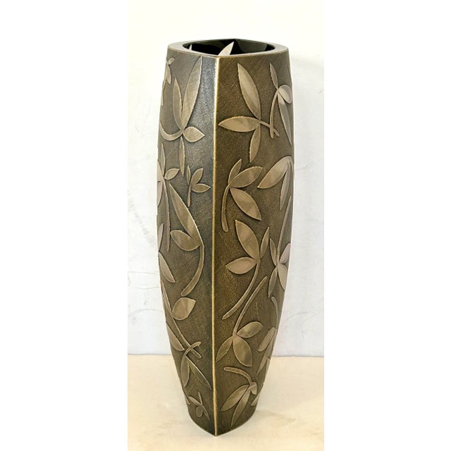 Art Nouveau Badash Crystal Vase For Sale - Image 3 of 5
