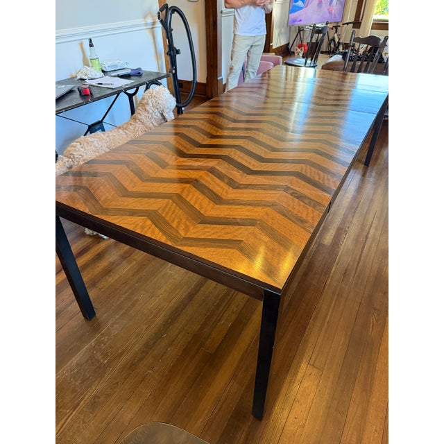 1970s Milo Baughman Extension Dining Table Designed for Directional Furniture For Sale - Image 11 of 11